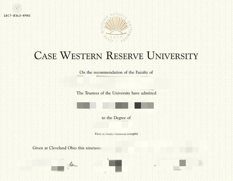线上订购美国凯斯西储大学毕业证成绩单，CWRU diploma transcript