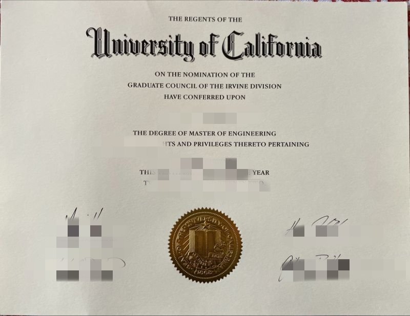 加州大学欧文分校UCI毕业证办理流程，UC Irvine Certificate transcript