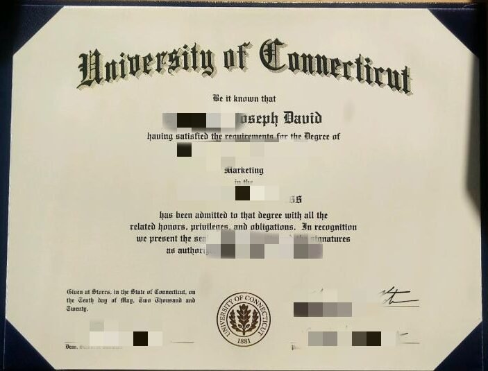 美国康涅狄格大学UCONN文凭diploma,细节制作康涅狄格大学毕业证书，定制UConn专属成绩单,复制康涅狄格大学本科硕士毕业证样本